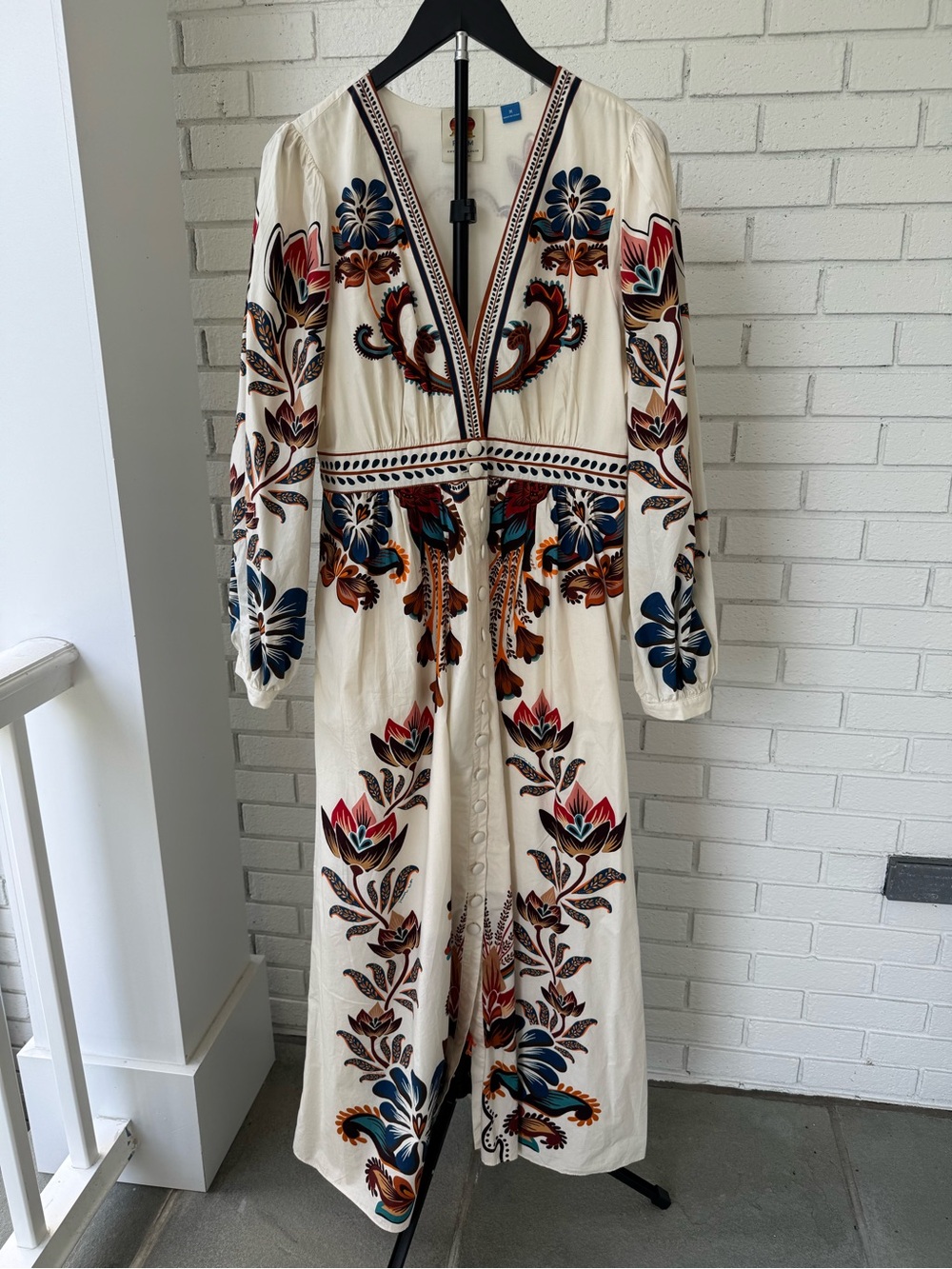 FARM Rio for Anthropologie Maxi Dress with floral motif - Picture 3 of 12